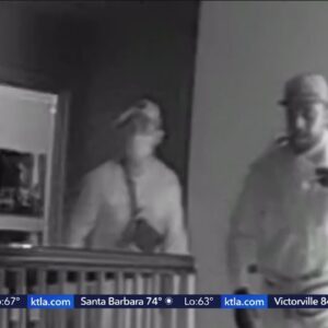Surveillance video captures thieves ransacking Yorba Linda home