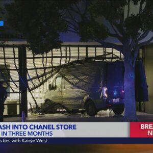 Van used to smash into Chanel store in Beverly Grove