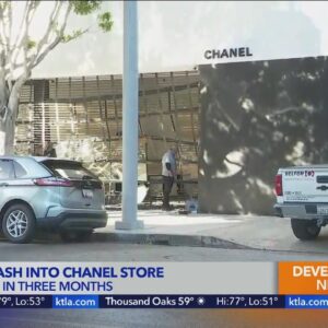 Van used to smash into Chanel store in Beverly Grove area
