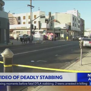 Video surfaces showing moments before fatal DTLA stabbing