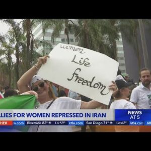 Westwood rally supports Iranians amid widespread protests