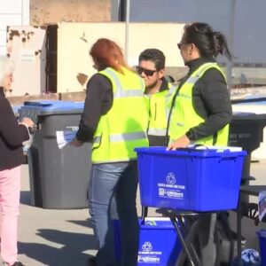 The City of Santa Maria Utilities Department hosted free Recycle Bin Distribution Event