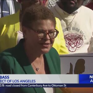 ‘I will be a mayor for you’: Karen Bass vows to tackle homelessness, crime as L.A.’s next leader