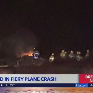 1 killed in fiery plane crash in Banning