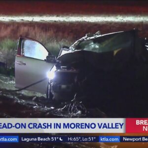 2 killed in head-on crash near Moreno Valley