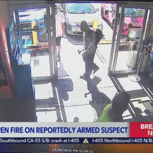 Authorities open fire on axe-wielding man in Los Angeles