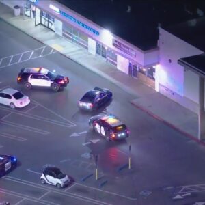 Authorities pursue suspect in East Los Angeles