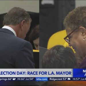 Bass, Caruso cast votes, make final push in race for L.A. mayor