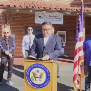 Congressman Salud Carbajal to speak at the San Luis Obispo Veterans Memorial about the ...