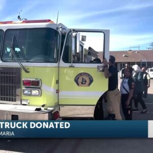 Santa Maria Fire, The Rotary Club of Pismo and Grover Beach donate fire engine to fire ...