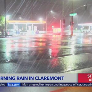 Early morning rain hits Southern California