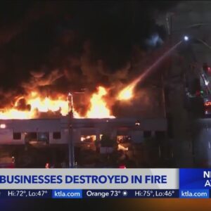 Fire consumes Huntington Park commercial building