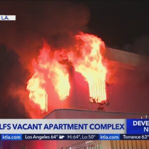 Fire engulfs apartment complex in Florence