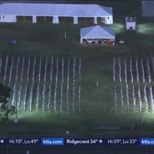 Flags unfurled in honor of veterans at Covina Field of Valor