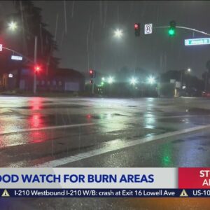 Flash flood watch in effect for burn areas amid powerful storm