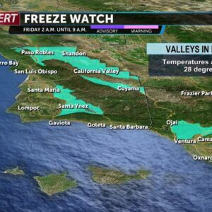Freeze watch in effect Friday, November 4 2022 from 2 a.m. to 9 a.m.