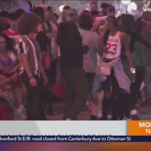 Halloween brawl breaks out in West Hollywood