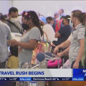 Holiday travel rush begins