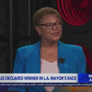 Karen Bass declared winner in L.A. Mayor's race