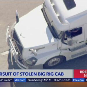 Live Coverage: CHP pursues driving in stolen big rig