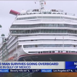 Man goes overboard from Carnival cruise ship in Gulf of Mexico