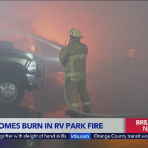 Mobile homes destroyed in Wilmington RV park fire