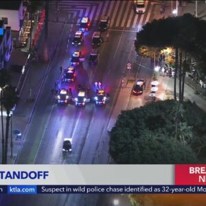 Police standoff with pursuit suspect in Santa Monica