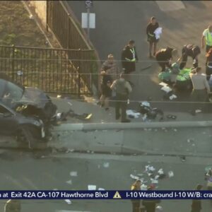 Wrong-way driver plows into group of law enforcement recruits near L.A.; 25 injured