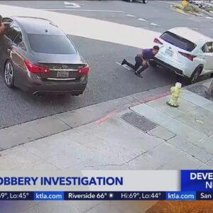 Robbery victim struck by suspect’s vehicle in West Hollywood