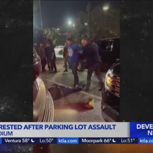 Suspect arrested after parking lot assault at Dodger Stadium