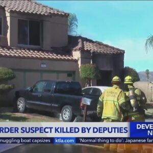 Suspect in Riverside triple homicide, house fire killed by deputies in San Bernardino County