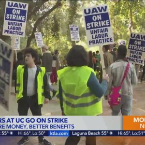 UC workers on strike