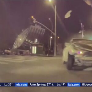 Video captures violent hit-and-run crash in Los Angeles
