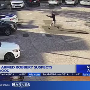 West Hollywood armed robbery captured on surveillance video