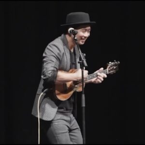 800 local students strum ukuleles with world-renowned musician Jake Shimabukuro