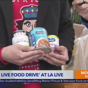 5 Live crew checks in from ‘5 Live Food Drive’ at L.A. Live