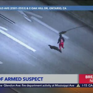 Authorities pursue armed suspect in high-speed Downtown L.A. chase