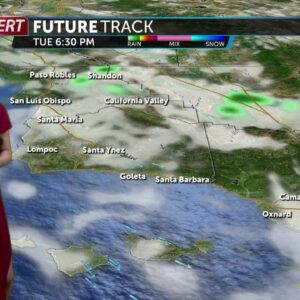 Chance of rain Tuesday, below average temperatures