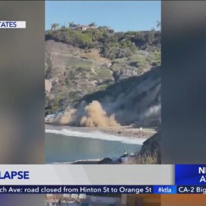 Cliff collapse caught on camera in Palos Verdes Estates