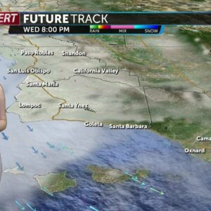 Conditions drying out temporarily on Wednesday