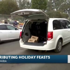 Local food bank reaches over 1,000 cars in Santa Maria holiday food distribution