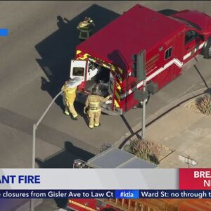 Firefighter injured battling restaurant blaze in Monterey Park
