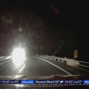 Head-on collision captured on video on Highway 18 in San Bernardino