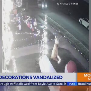 Holiday decorations vandalized in Westminster