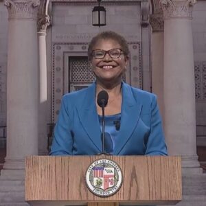 Karen Bass sworn in as Los Angeles mayor