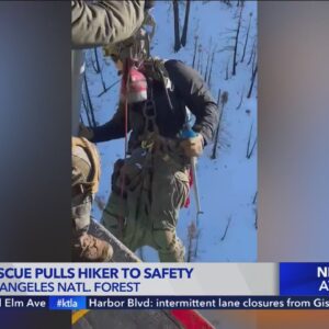 LASD air rescue pulls hiker to safety
