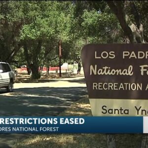 Los Padres National Forest ease fire restrictions