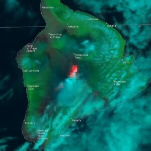 Mauna Loa Eruption seen from space