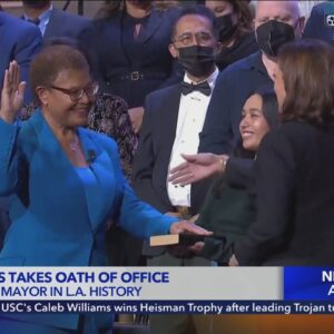 Mayor Bass takes oath of office