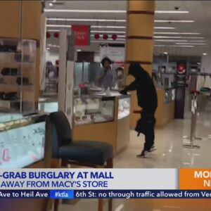 Police search for smash-and-grab burglary suspect at Simi Valley mall